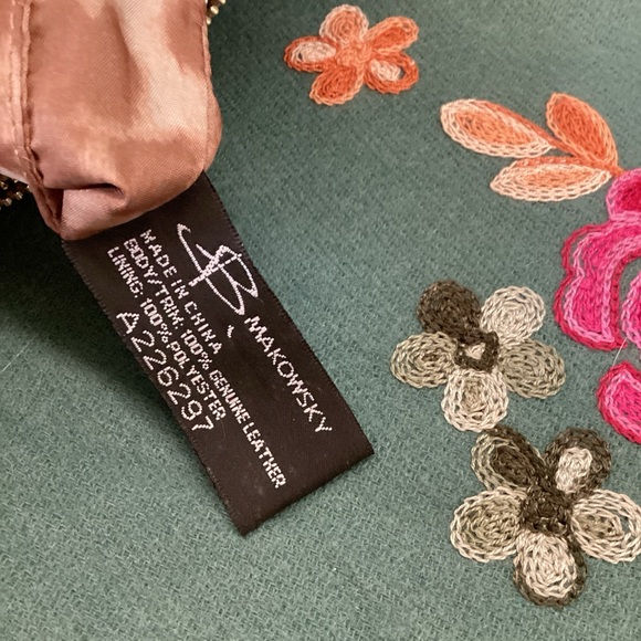 B. Makowsky Metallic Crossbody Bag - Picture 6 of 6